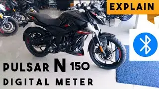 Bajaj Pulsar N150 Digital Meter Explain !! Bluetooth , GPI , Call , Message , Time , Trip , Mileage
