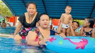 ROBINJ FIRST SWIMMING 🏊‍♂️🏊🏽‍♂️  #familyvlog   @rupagurung5798  #summervibes