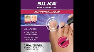 Silka Max Strength Antifungal Liquid with Brush Applicator for Toenail Fungus
