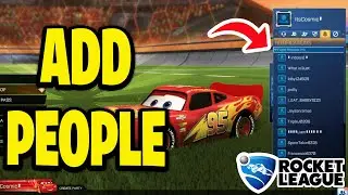 Как добавить людей в Rocket League