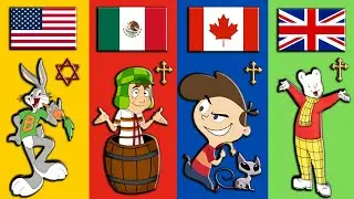 Cartoon Characters Religion From Different Countries | Pt.1