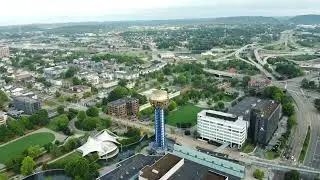 Sunsphere - Downtown Knoxville, Tennessee 360 view with DJI Mini 2