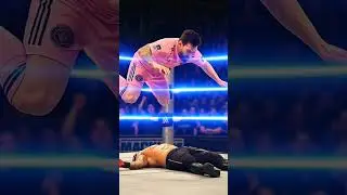 Football Legend vs Wrestling Icon: Messi DESTROYS Rey Mysterio in WWE 👀💥 #footballvswrestling