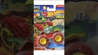 hot wheels monster truck Sharks vs Dinos team Sharks team Dinos