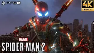 Marvel's Spider-Man 2 PS5 Pro - Iron Spider Suit Free Roam Gameplay (4K 60FPS)