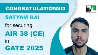 GATE 2025 Topper | Satyam Rai AIR-38  CE | IES Master Student