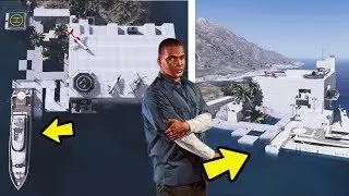 Nova Mansão bilionária do Franklin em uma ilha com Iate! GTA 5 Mansões
