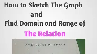 How to sketch graphs of two linear inequality on the same plane & find Domain and Range  G-10