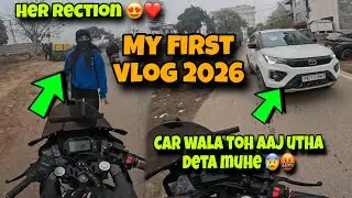 MY FIRST VLOG 2026 | HAPPY NEW YEAR GUYS | CAR GUY HIT ME 😰🤬