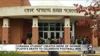 Virginia student creates meme of George Floyd's death to celebrate football win