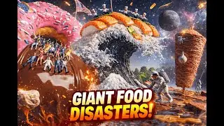 Giant Food Disasters with Tiny People 🤯 | Viral Miniature Chaos | AI Tiny Worlds | Google VEO 3.1
