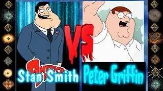 Stan Smith (American Dad) vs Peter Griffin (Family Guy) - Ultimate Mugen Fight 2017