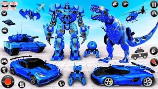 Dino Robot Transformation Jet Bike Car Dinosaur Robot Game New Blue Robot Update - Android Gameplay