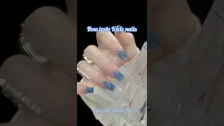 How to do Icicle nails #glowup #nailart #aesthetic #korean