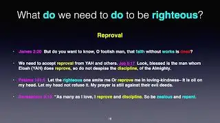 Righteousness message.