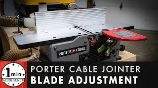 Регулировка лезвия настольного фуганка Porter Cable