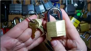 [49] Master Lock No 140 Brass Padlock Picked Open