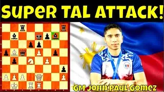 Pinaulanan ng Atake ni Filipino GM John Paul Gomez ang itinapat sa kanyang IM ng Mongolia!