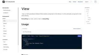 G2 Components: New Documentation Site