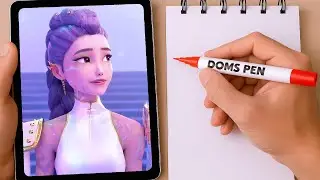 RUMI'S DEMONIC K-POP MAKEOVER! 👹 Huntrix Girl Drawing Challenge
