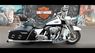 2007 White & Blue Harley-Davidson FLHRC Road King Classic 1584cc