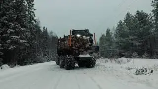 Kronos Gripto 1010 in a snowy Finnish forest
