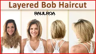 Layered Bob Haircut RAUL ROA ESTILISTA in English