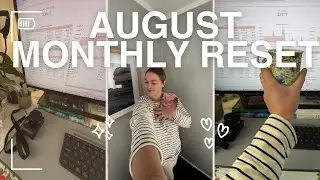 AUGUST MONTHLY RESET | full budget (real numbers), goals, social media growth