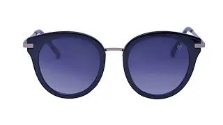 MK71073 - &Oacute;culos De Sol Feminino Redondo Gateado Acetato/Metal Mackage