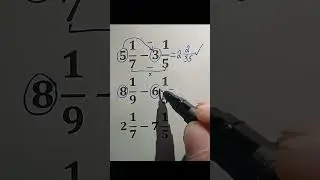 Subtract Mixed Fractions in Seconds With This Trick #mathtrick #maths #mathematica #mathematics