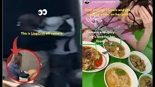 When Orm giving a hint that she is with Lingling in a trip??? and this is LingOrm off cam