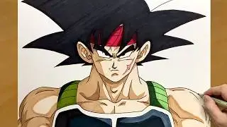 How to Draw Goku's Father Bardock | Anime Drawing Process