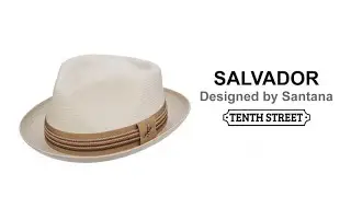 Santana Straw Shantung Fedora - SALVADOR
