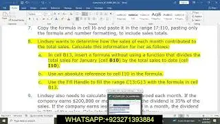 Excel 365/2021 Module 3 SAM Project 1a || Raybridge Recruiting || CREATE A SALES REPORT