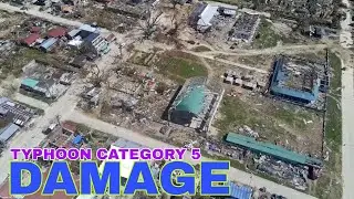 AIREAL SHOT of DAMAGE TYPHOON PEPITO IN DINADIAWAN DIPACULAO AURORA SIGNAL #5 WASAK LAHAT