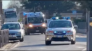 [WAIL] Ambulanza + Automedica Montebelluna - SUEM 118 TrevisoEmergenza