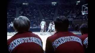 1972 North Carolina vs Pennsylvania. Film shot from coaches advantage. B-Roll Footage.
