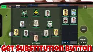 How to Get Substitution Button In Fc Mobile 24!