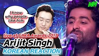 Arijit Singh live at GIMA Awards 2017 | korean reaction | I knew why people liked him
