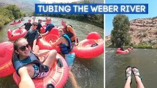 Tubing the Weber River in Ogden, UT