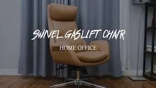 Glitzhome Adjustable Office Chair High-Back Executive Swivel Chair with PU Leather