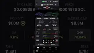 How to copy contract address of any coin on Dexscreener.                #dexscreener #ca