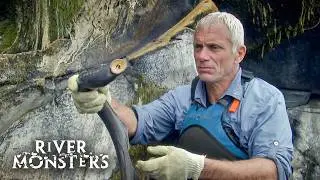 Catching VAMPIRE FISH by Hand in a Dangerous Waterfall | River Monsters