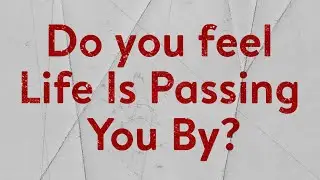 How to stop watching your life and start living it