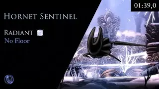 Hornet Centinela / Hornet Sentinel (no hit, floor) 1:39,0 m | Radiant | Hollow Knight