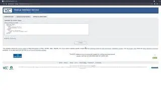 W3C Markup Validation Service demo