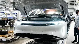 LUCID ASSEMBLY PLANT Manufacturing Lucid Air motors Factory tour