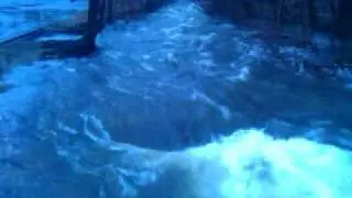 Fast Moving Water behind the Wallace Civic Center