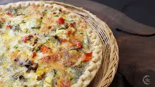 Loaded Vegetable Quiche Recipe | Easy Breakfast Recipes | The Sweetest Journey