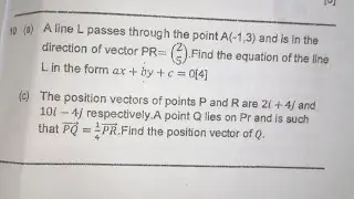 VECTORS - ADDMA 2019 P1 Q10a
